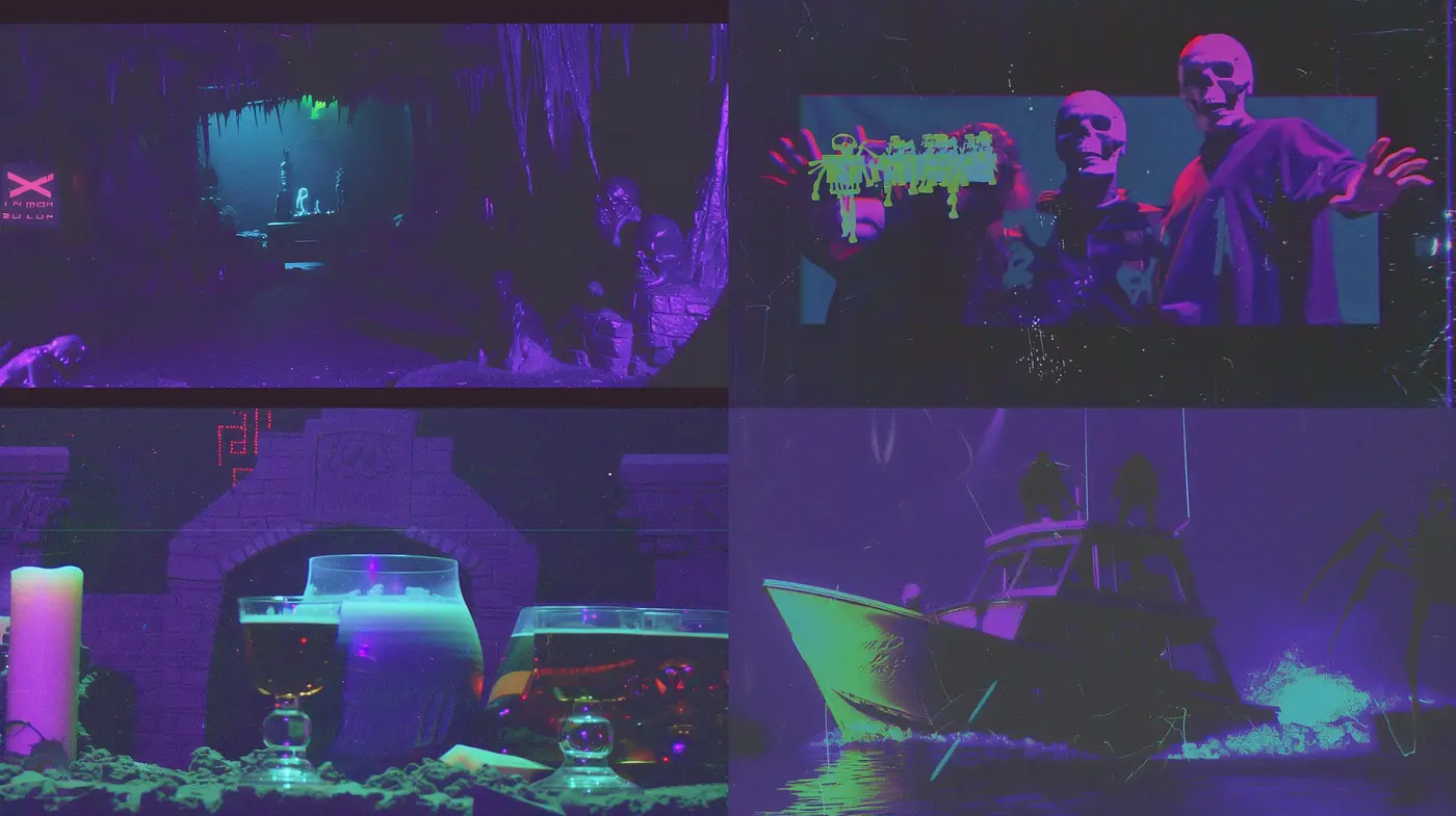 Nocturnal Chromatic Synthesis: A Study in Cyberpunk and Neon Noir Fusion - Midjourney sref style