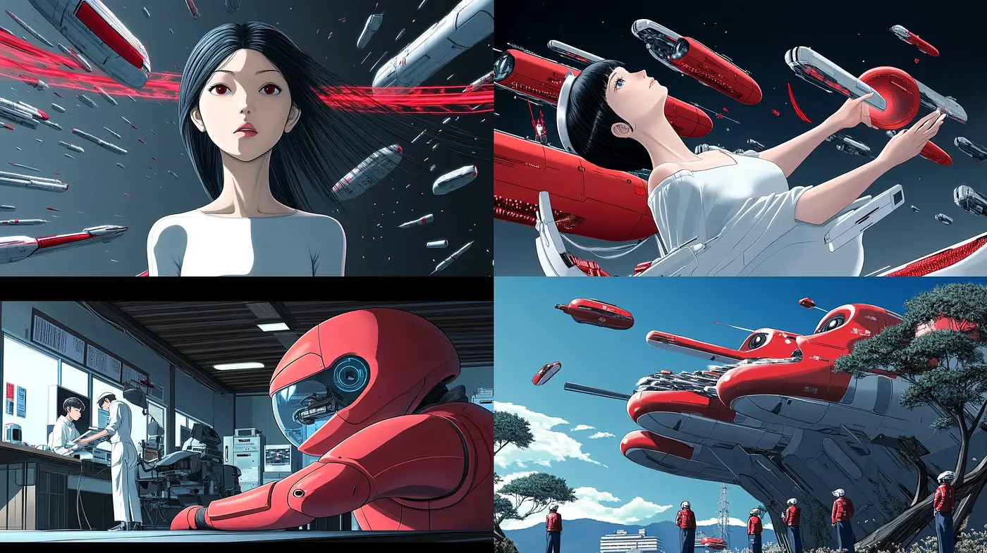 Futuristic Elegance: An Anime-Inspired Visual Symphony - Midjourney sref style