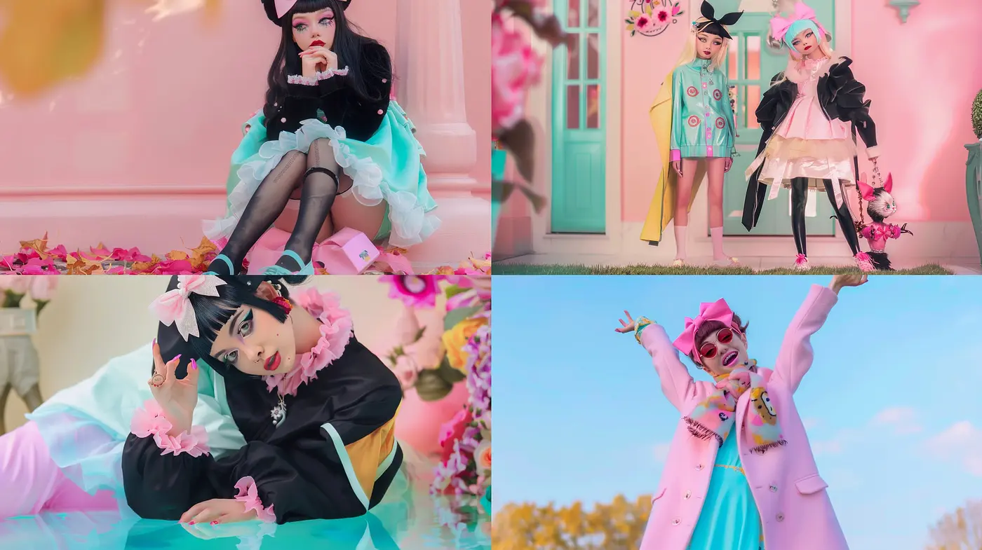 Candy-Colored Dreamscape: A Whimsical Fusion of Pastel Tones and Surreal Elegance - Midjourney sref style