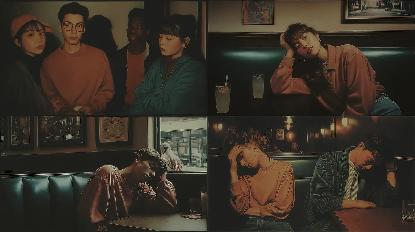 Contemporary Visual Aesthetic with Introspective Undertones and Soft Lighting - Midjourney sref style