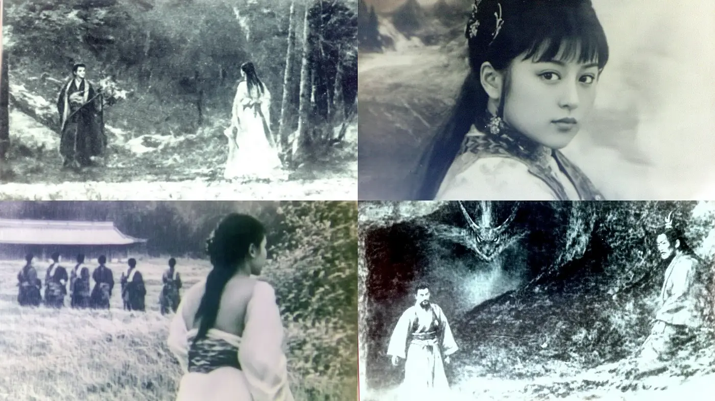 Ethereal Monochrome Visions: An Evocation of Vintage Asian Cinematography - Midjourney sref style