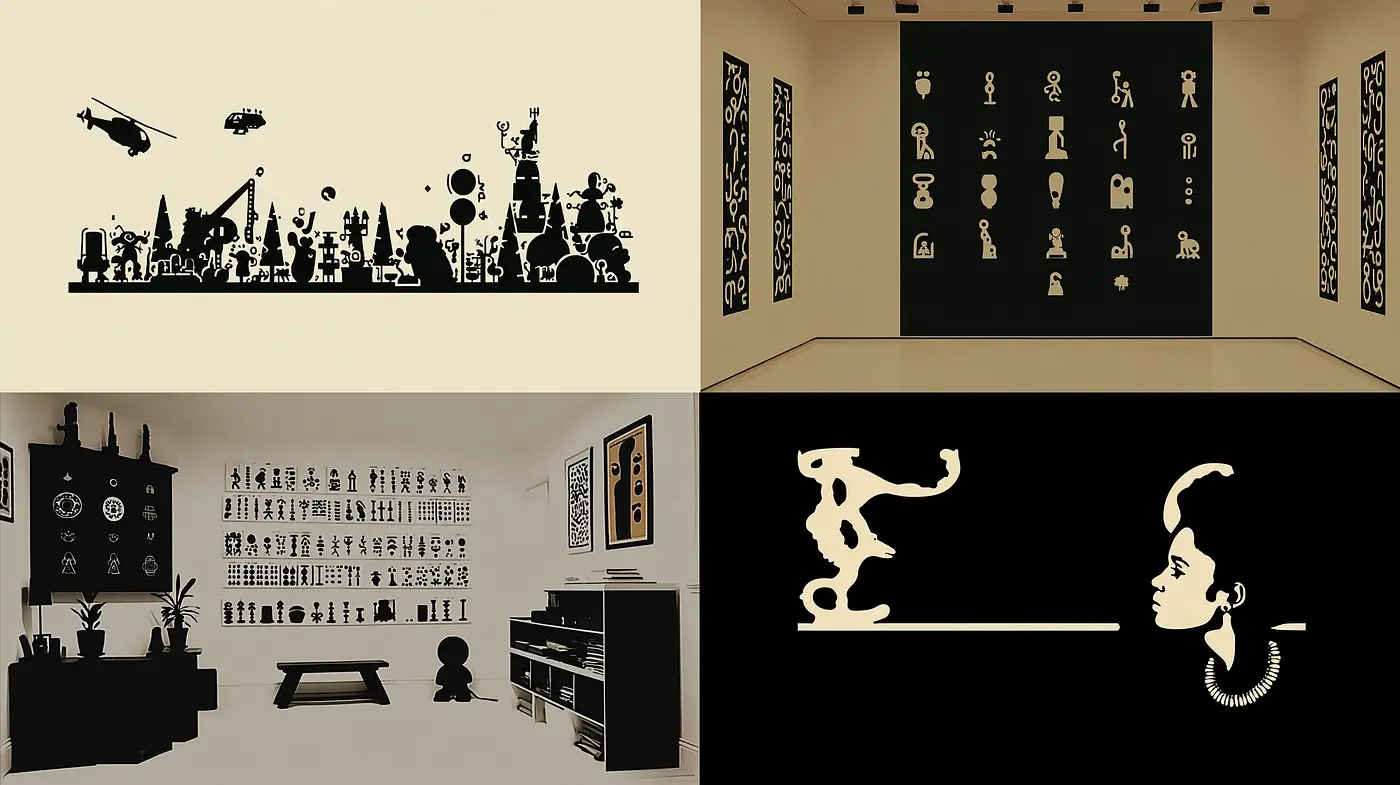 Stylized Minimalist Illustrations with a Playful Aesthetic - Midjourney sref style