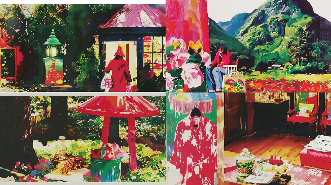 Vibrant Expressive Brushwork Harmonizing Nature with Human Elements - Midjourney sref style