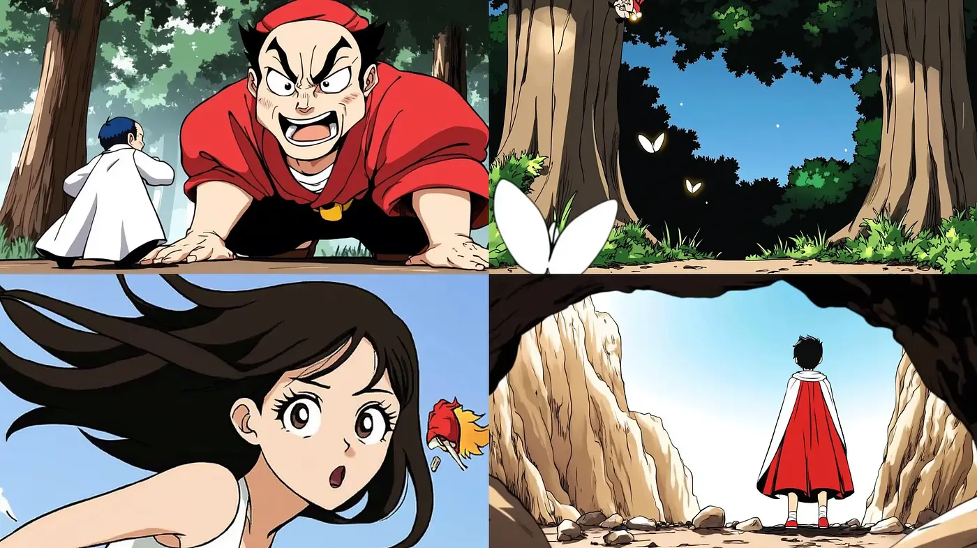 Vivid Storybook Adventure: Consistent Anime Tribute - Midjourney sref style