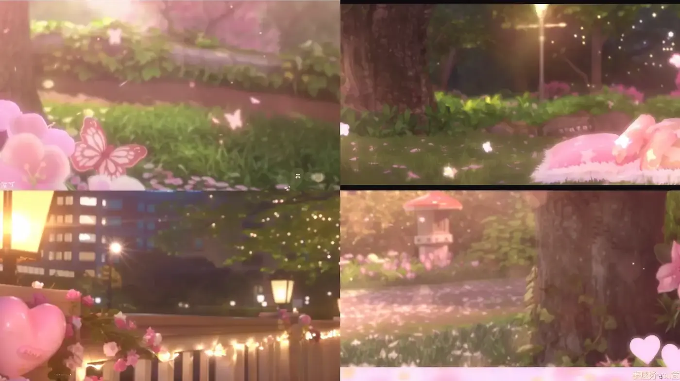 Whimsical and Dreamy Nature Scenes with a Soft Glow - Midjourney sref style