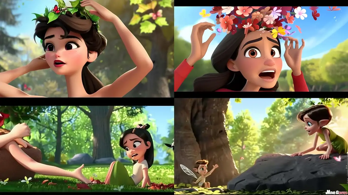 Enchanted Springtime: A Harmonious Blend of Vivid Colors and 3D Animated Whimsy - Midjourney sref style