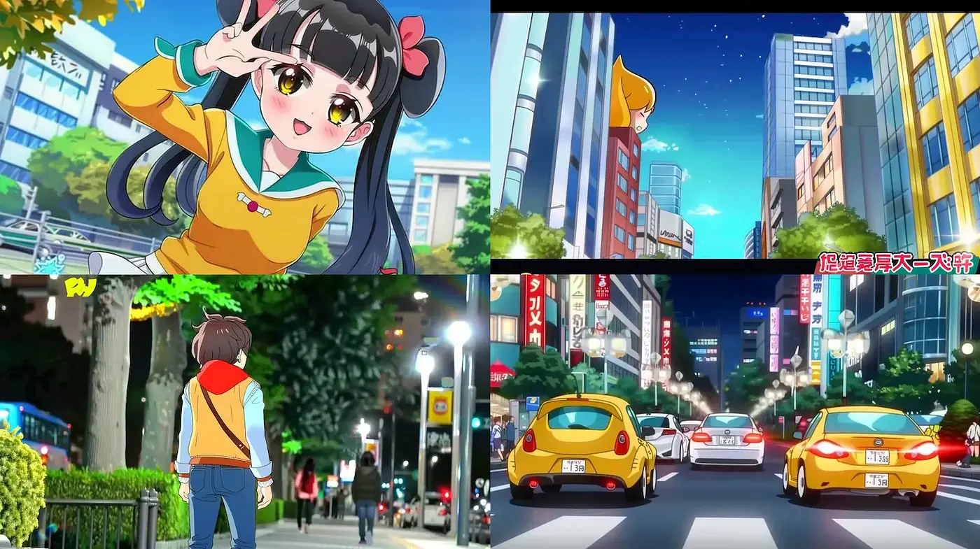Vibrant and Expressive Urban Anime Aesthetic - Midjourney sref style
