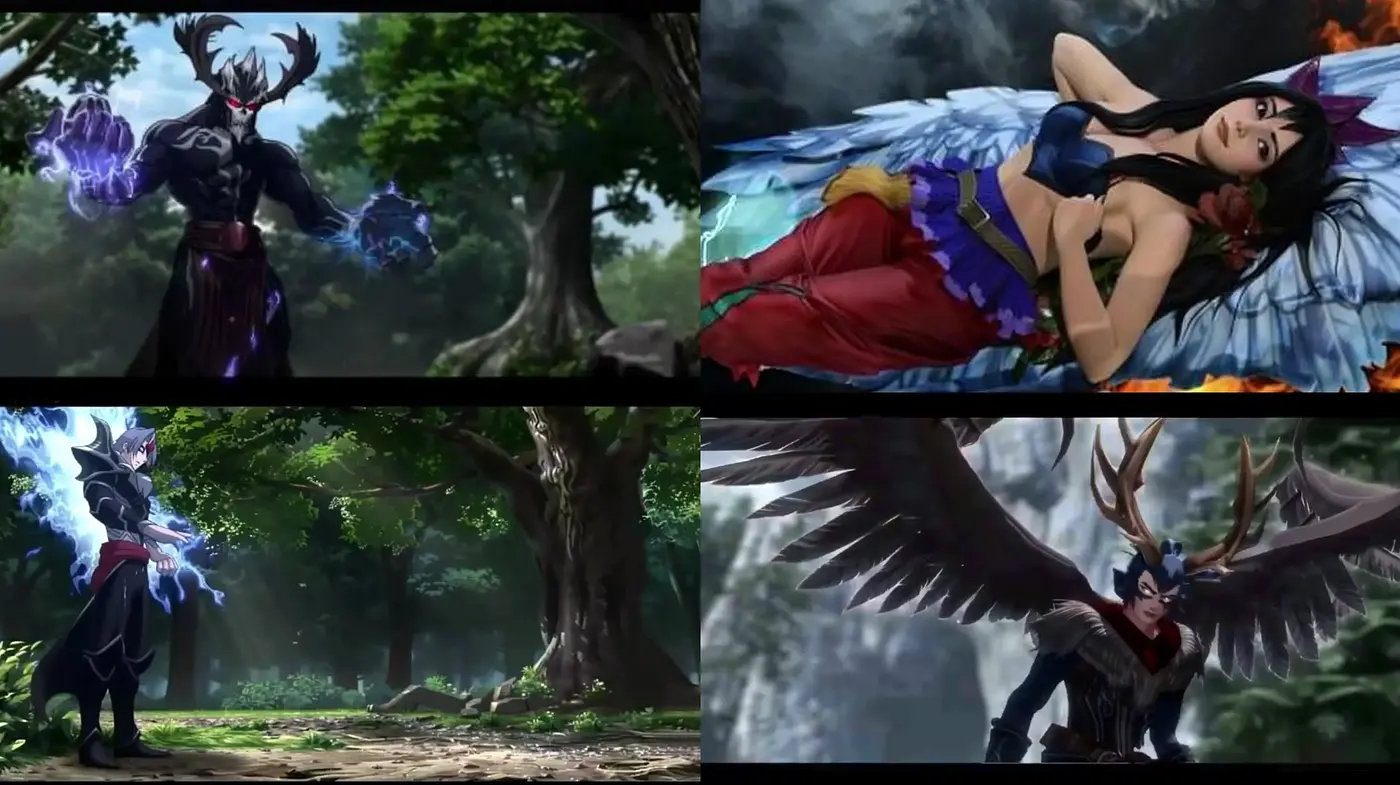 Enchanted Forest and Fantastical Characters Fusion - Midjourney sref style