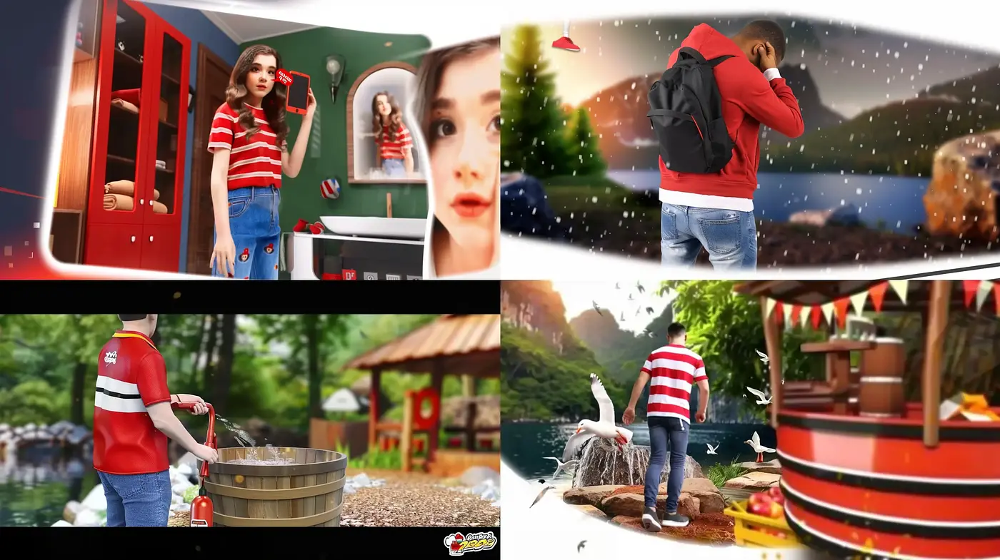 Consistent Vivid Storybook Illustration Style with Surreal Overtones - Midjourney sref style