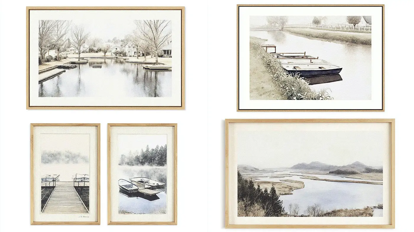 Subtle Tranquility in Nature-Inspired Ambiance - Midjourney sref style