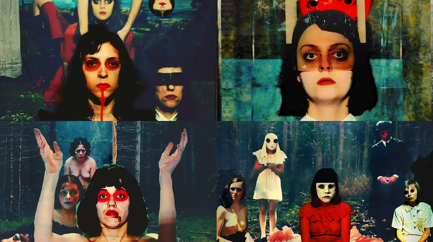 Surreal Gothic Melancholy with a Dark Vintage Ambiance - Midjourney sref style