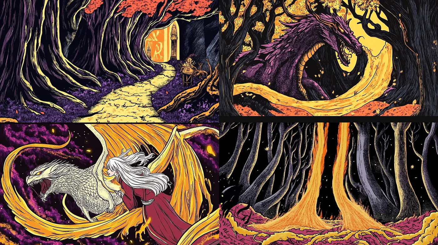 Enchanting and Ethereal Forest Tales with a Vibrant Touch - Midjourney sref style