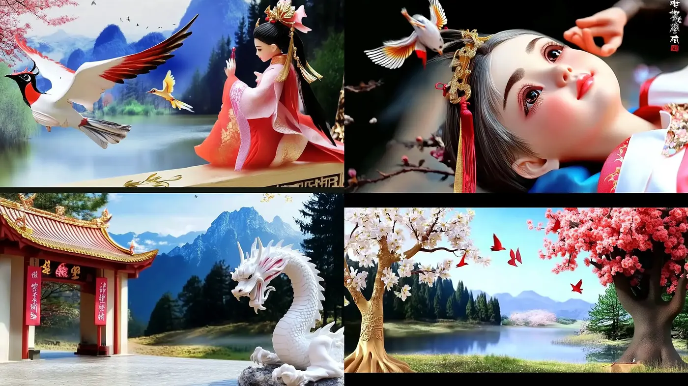 Enchantment of Far Eastern Folklore: A Vivid and Dreamy Art Style - Midjourney sref style