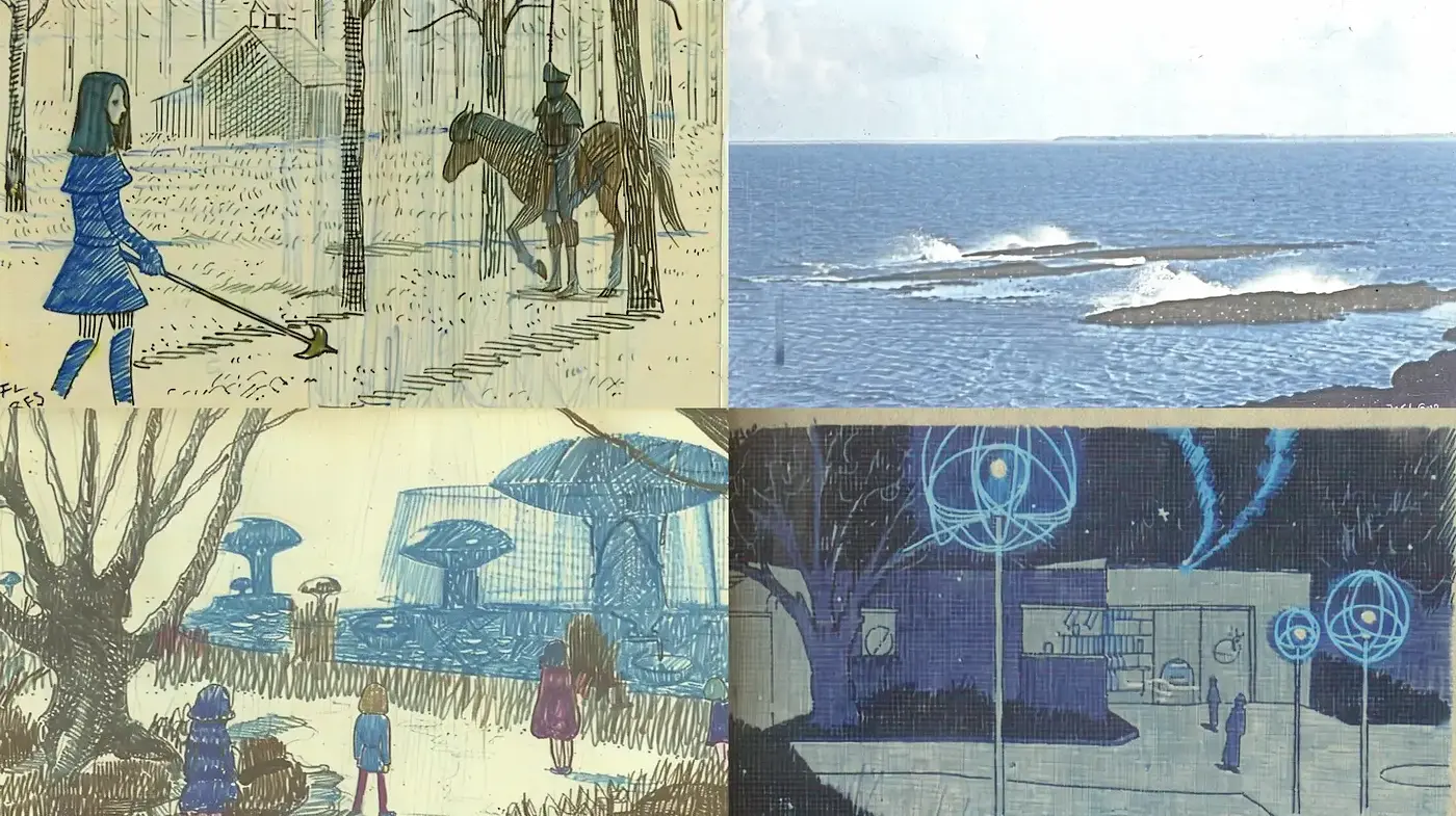 Whimsical and Dreamlike Illustrations with a Surreal Touch - Midjourney sref style