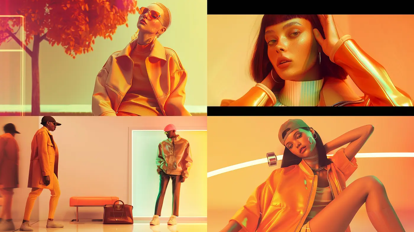 Saturated Hues and Modern Glow: A Synthesis of Contemporary Style and Vibrant Color - Midjourney sref style