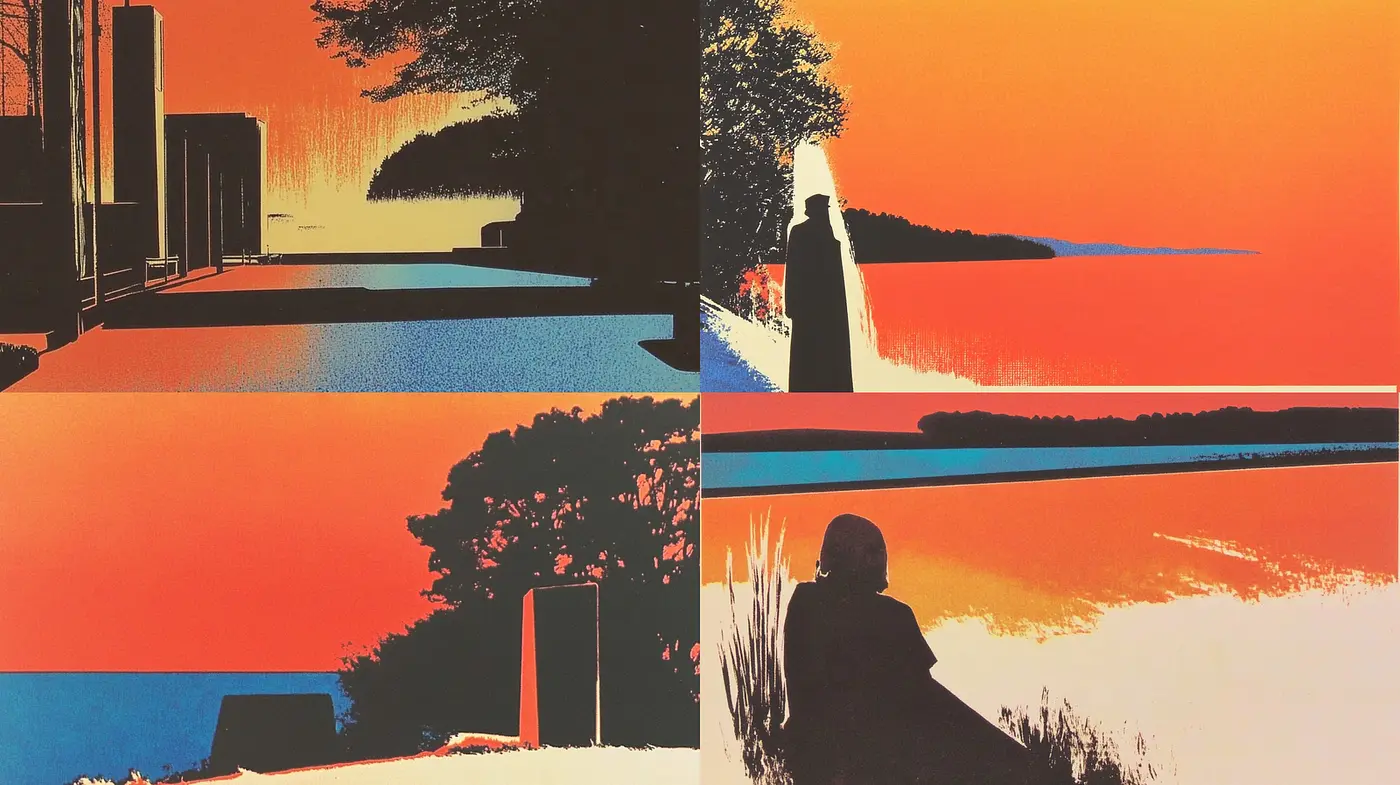 Cinematic Colorful Landscapes with a Surreal Touch - Midjourney sref style