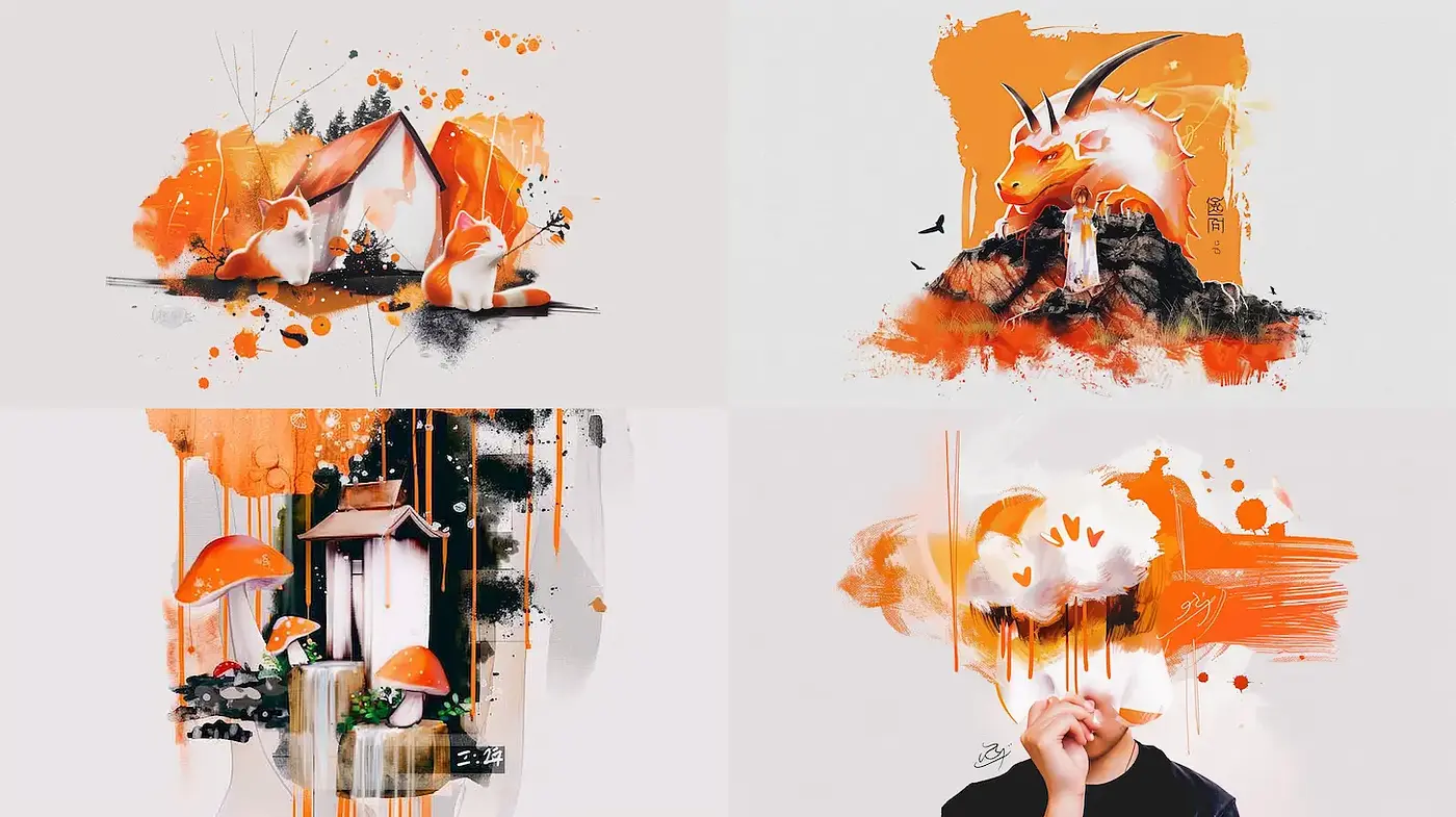 Lively and Expressive Illustrations with a Vibrant Artistic Flair - Midjourney sref style