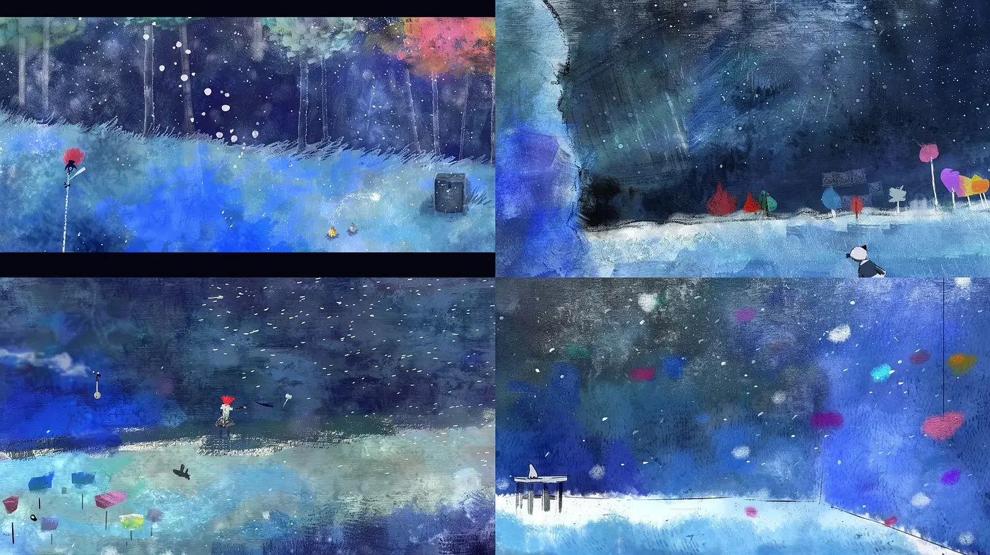 Ethereal Brushwork Dreamscape: A Study in Tranquil Tones and Impressionistic Textures - Midjourney sref style