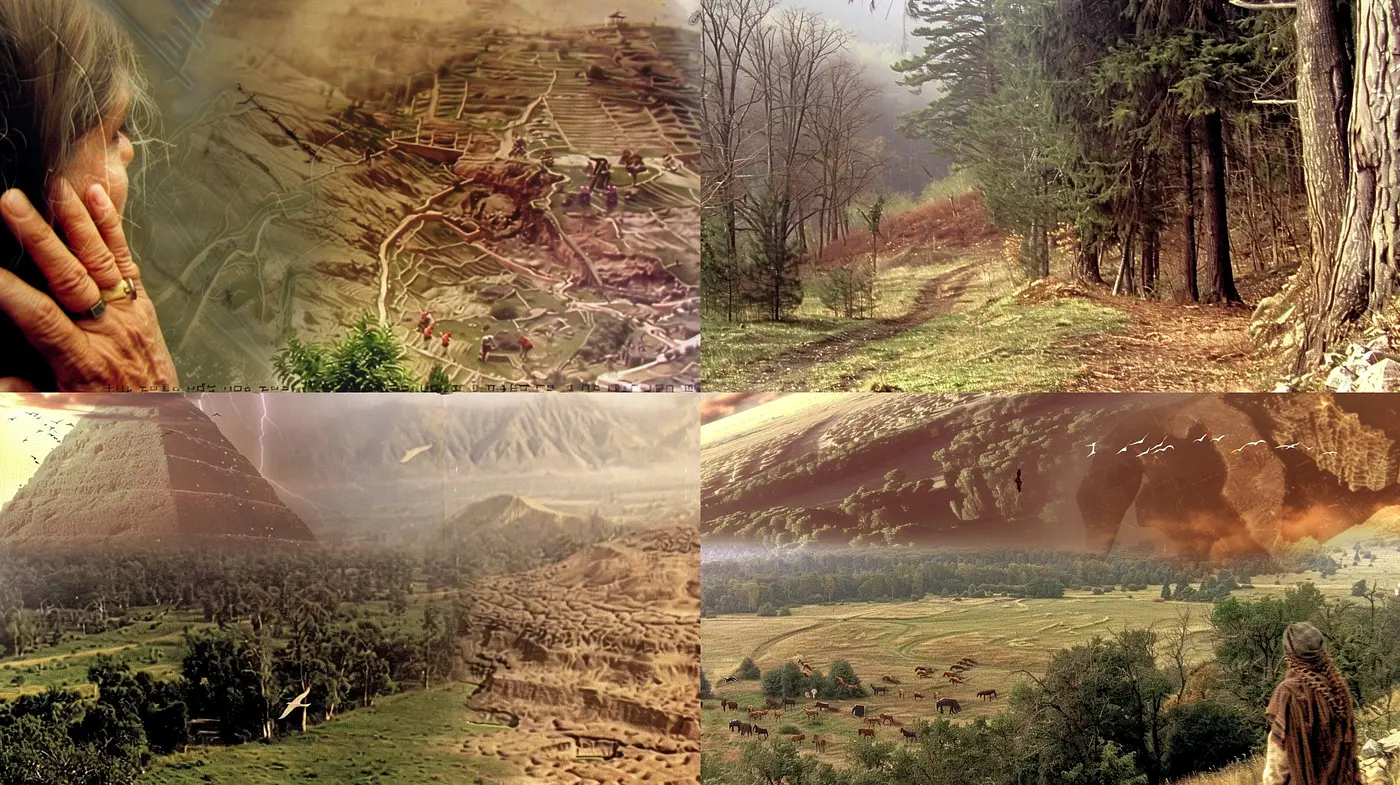 Ethereal Earth Tones: The Artistic Fusion of Nature's Palette and Dreamlike Atmospheres - Midjourney sref style