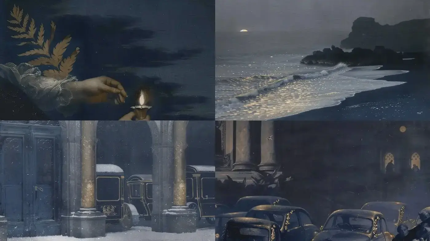 Ethereal and Atmospheric Visuals with a Touch of Nostalgia - Midjourney sref style