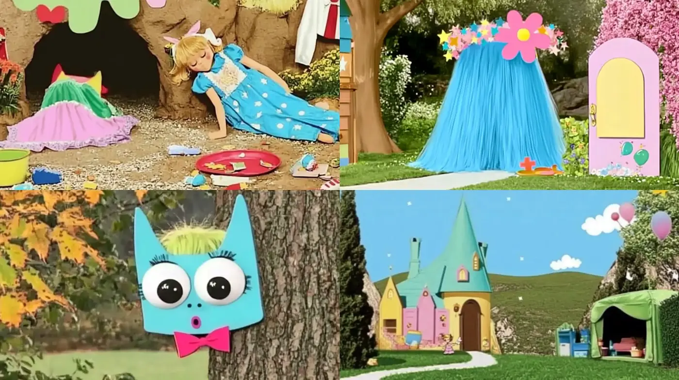 Bright and Whimsical Storybook Illustration - Midjourney sref style