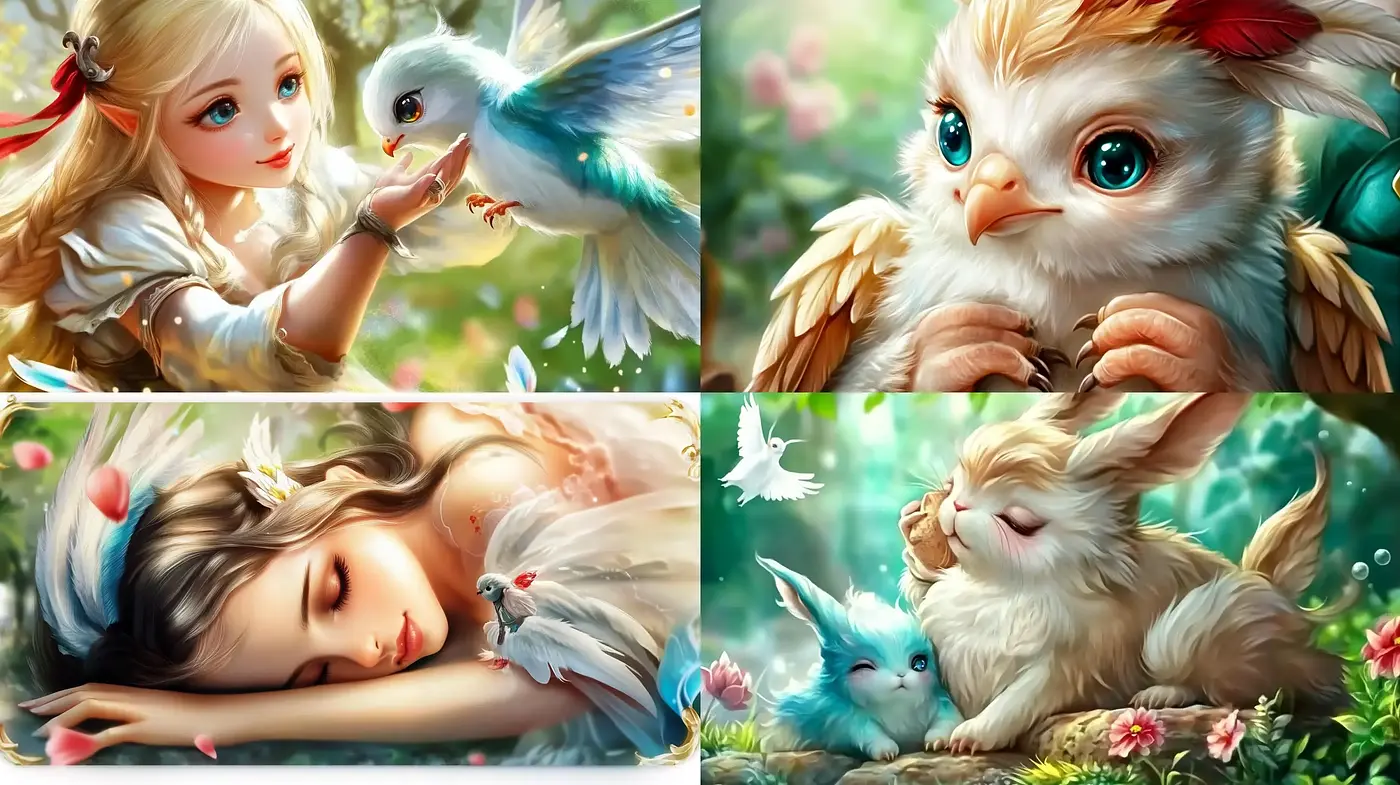 Enchanted Storybook Whimsy: A Fantastical Journey in Pastel Brushstrokes - Midjourney sref style