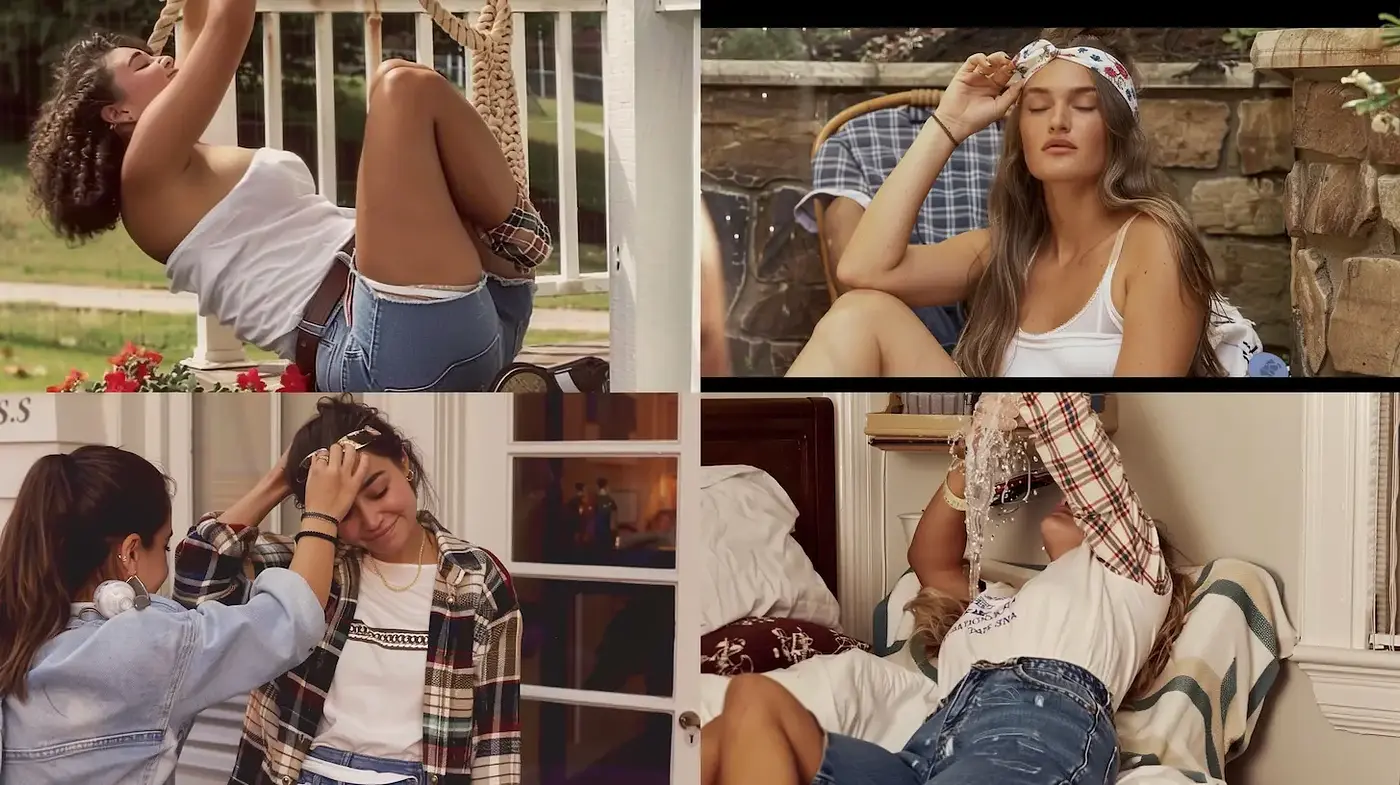 Casual and relaxed summer aesthetic with vintage undertones and soft textures - Midjourney sref style