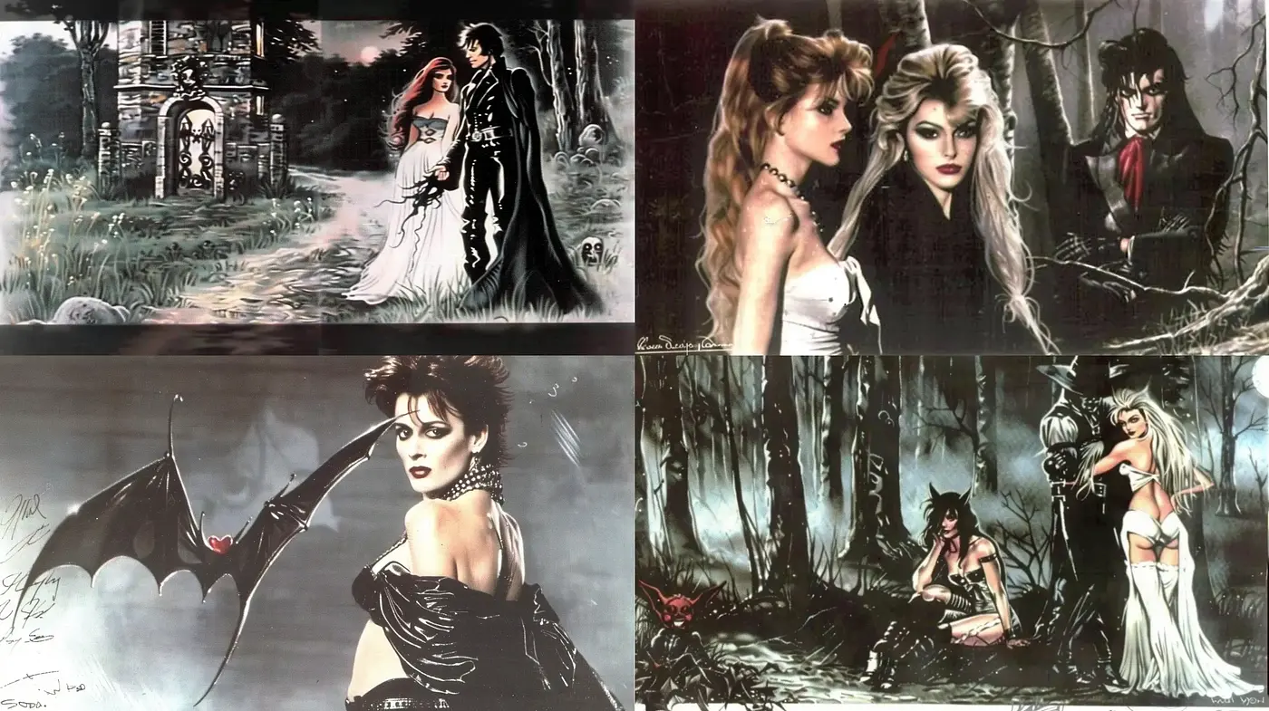 Gothic Romanticism with a Surreal Fantasy Twist - Midjourney sref style