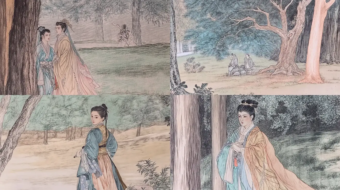 Ethereal Classical Chinese Artistic Reverie - Midjourney sref style