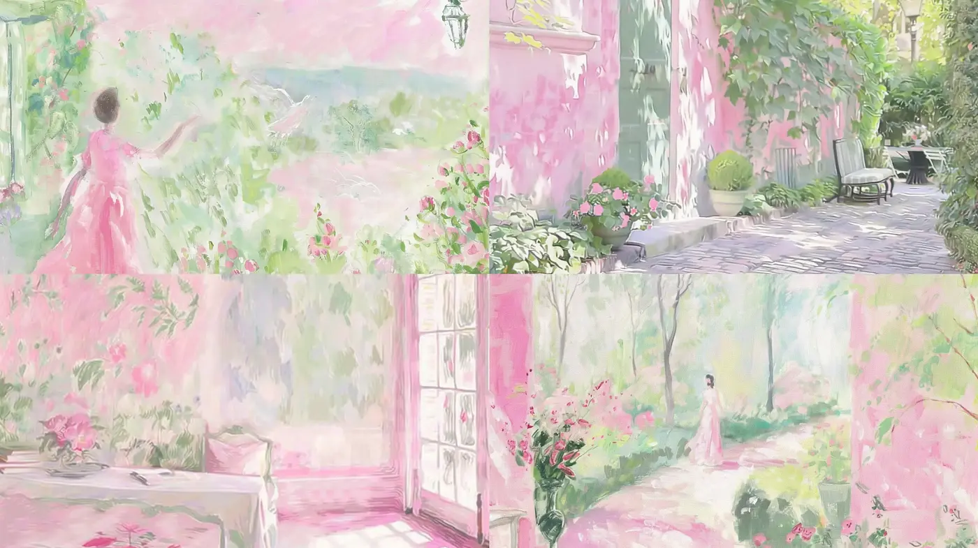 Pastel Dreamscapes with Idyllic Impressionism - Midjourney sref style