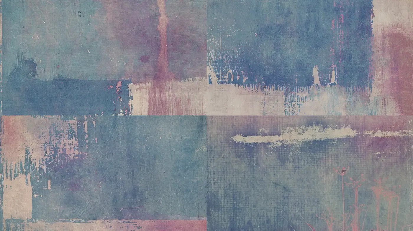 Grungy Aesthetic Synthesis with Rustic Hues and Textural Depth - Midjourney sref style
