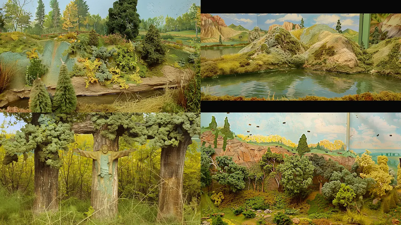 Rustic Pastoral Panoramas with a Hint of Impressionism - Midjourney sref style