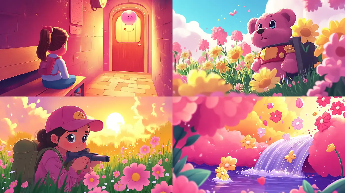 Luminous and Harmonious Pastel Dreamscape - Midjourney sref style