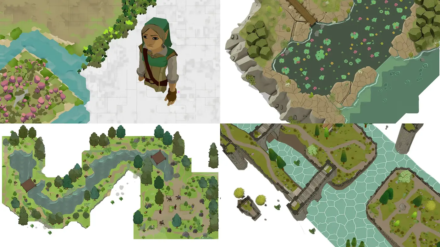 Isometric Enchantment: A Consistent Mosaic of Pastel Dreamscape - Midjourney sref style
