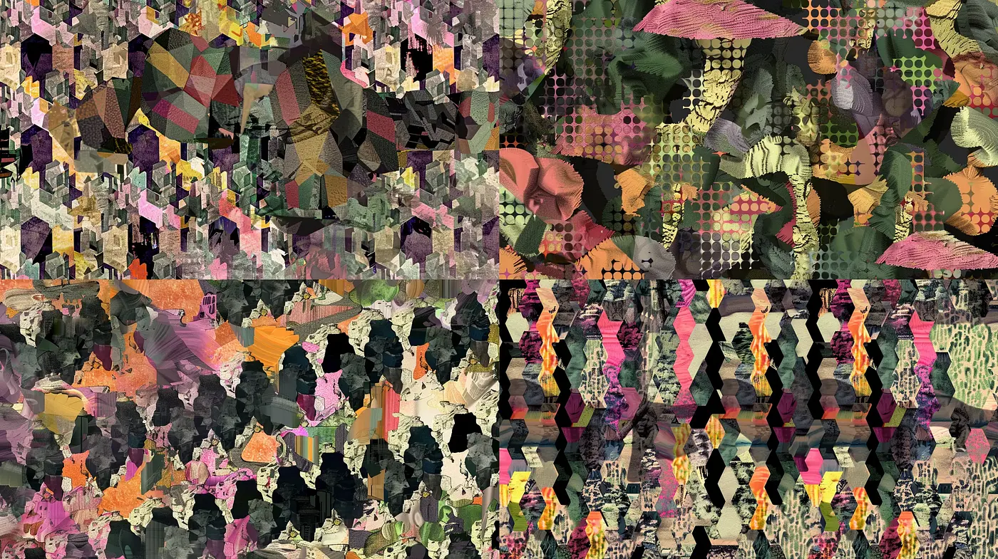Kaleidoscopic Cubist Mosaic - Midjourney sref style