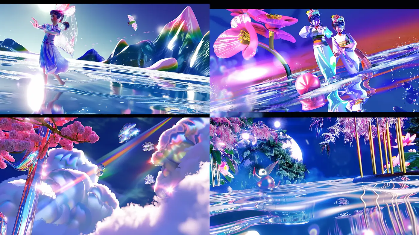 Luminous Ethereal Dreamscape Realism - Midjourney sref style