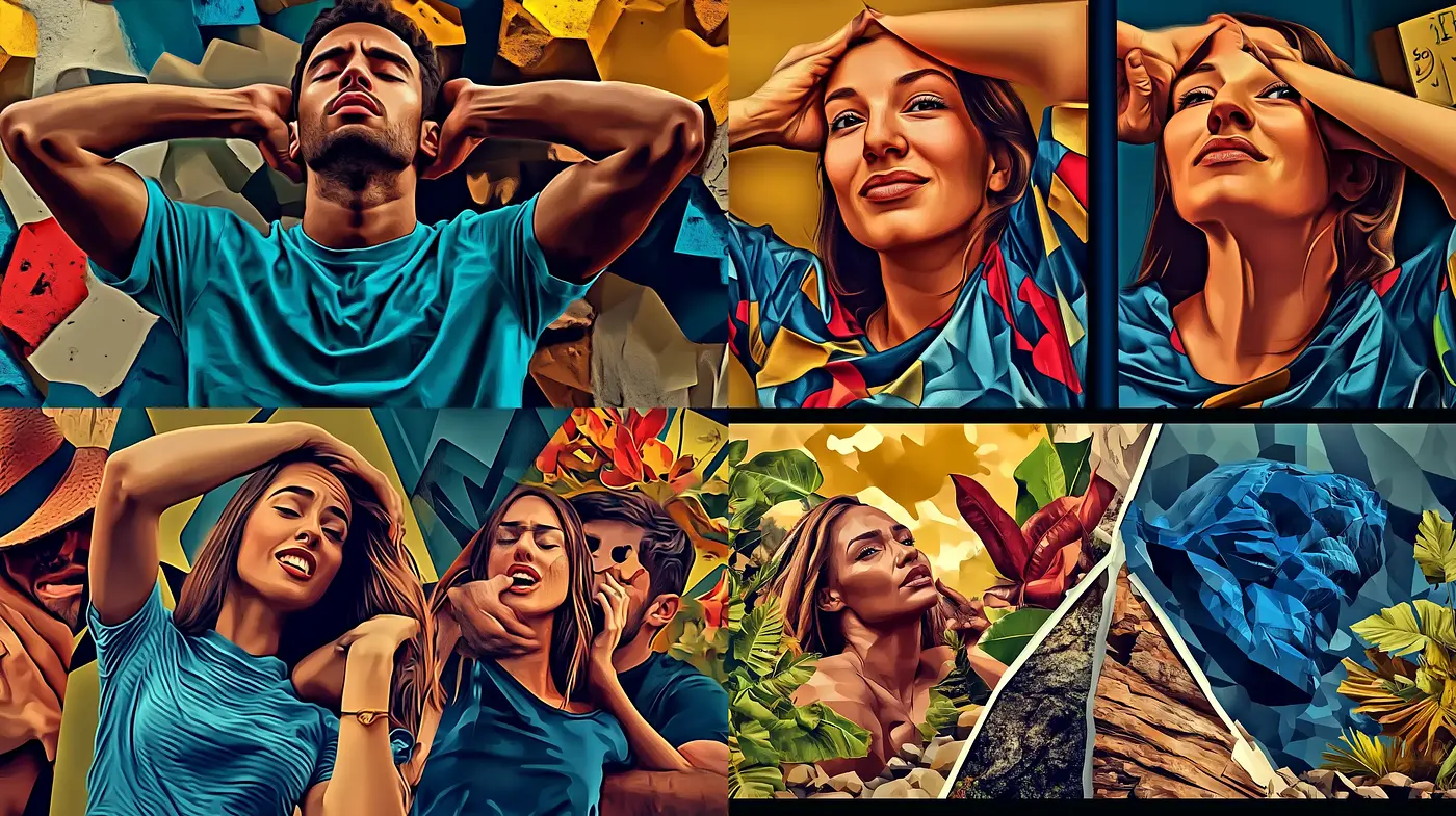 Vibrant Brushstroke Portraiture in Saturated Hues - Midjourney sref style