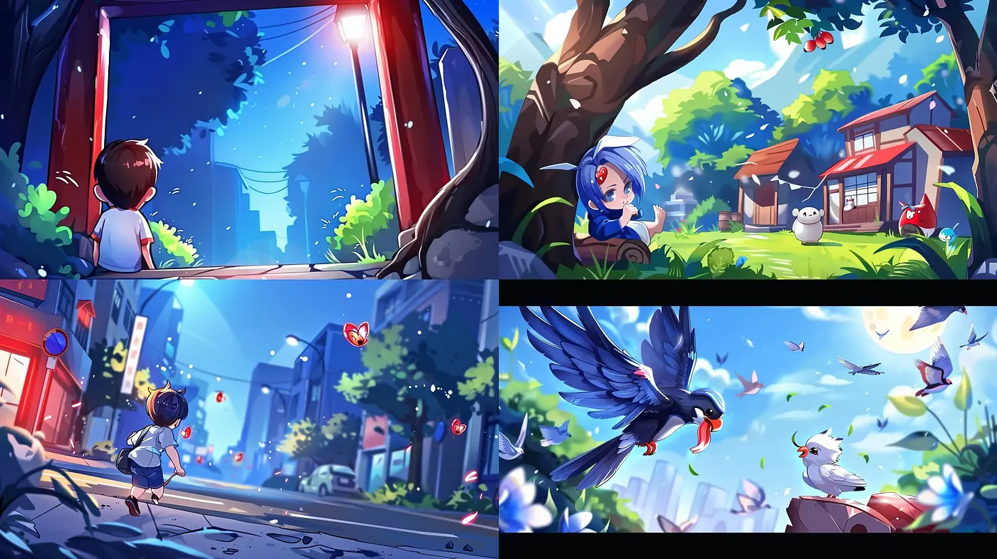 Vibrant Storybook Harmony: A Homage to Animated Vitality and Lively Shades - Midjourney sref style