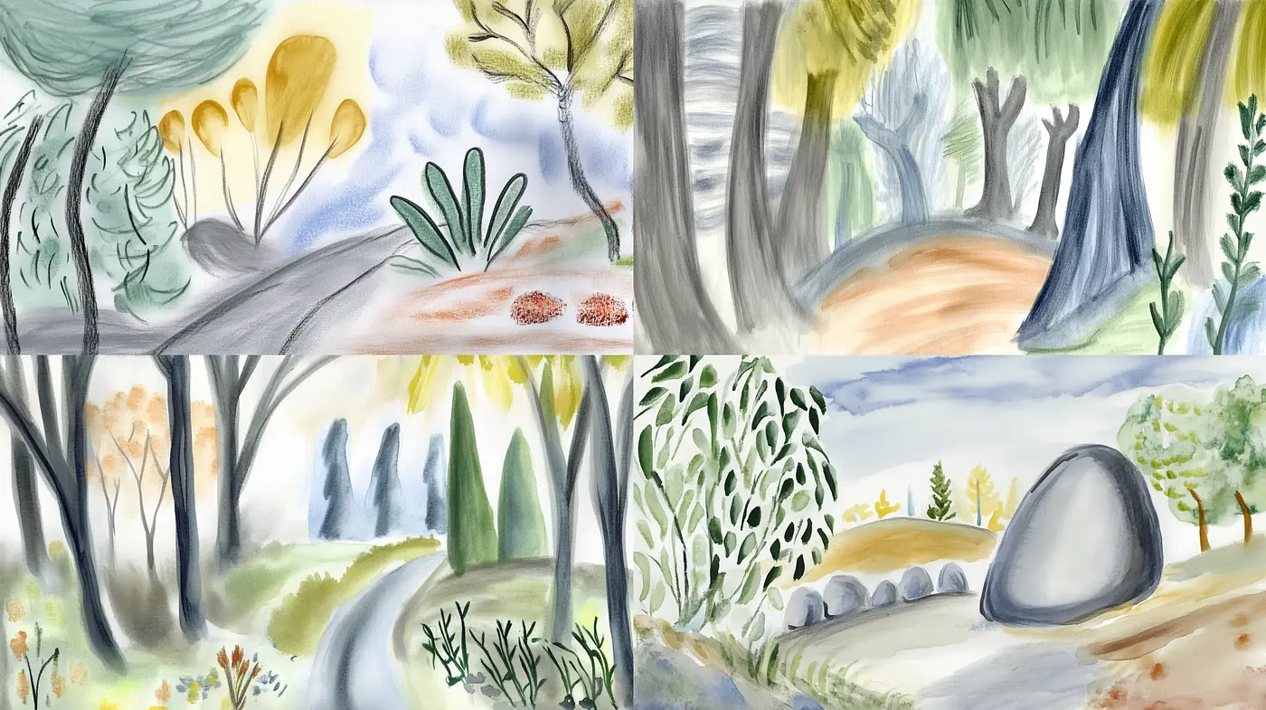 Whimsical Watercolor Wonderlands: A Consistent Dream-like Exploration - Midjourney sref style