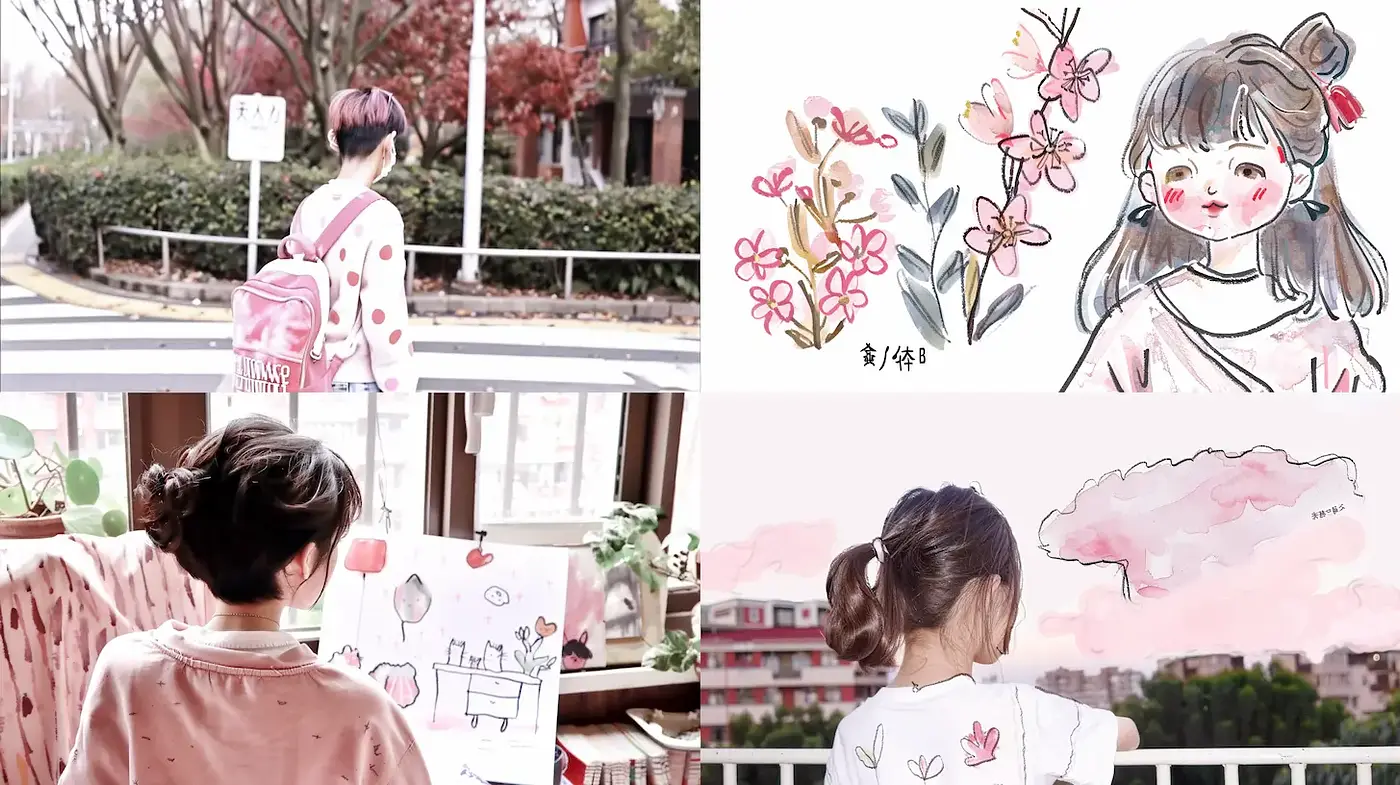 Charming and Playful Aesthetic with Soft Illustrative Touches - Midjourney sref style