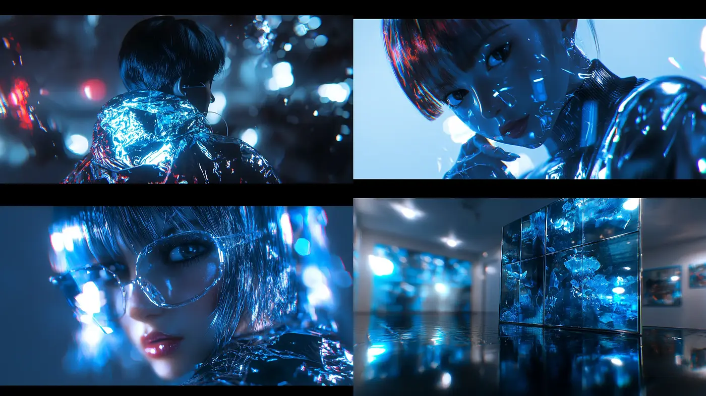 Cybernetic Dreamscape: A Fusion of Neon Noir and Digital Artistry - Midjourney sref style