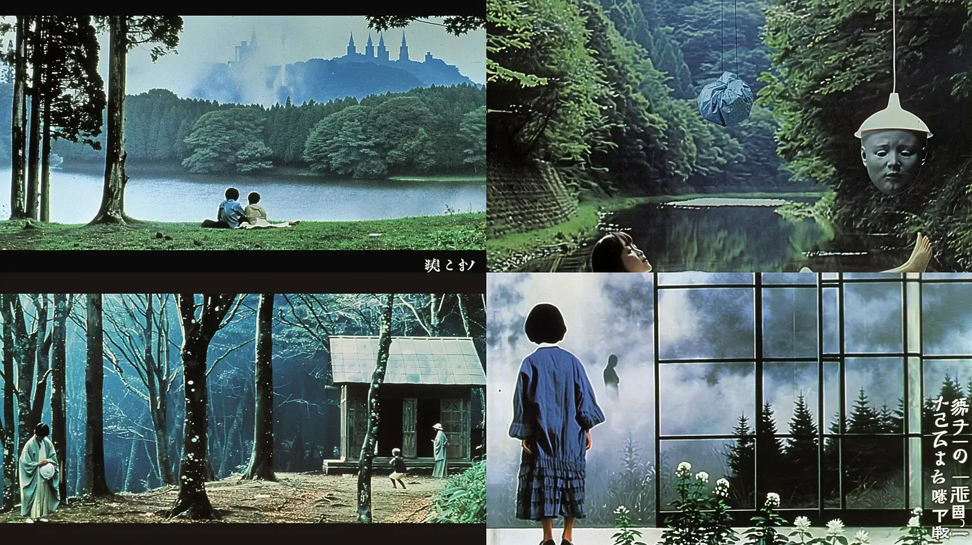 Serene Glimpses of Pastoral Harmony and Mystic Realities - Midjourney sref style