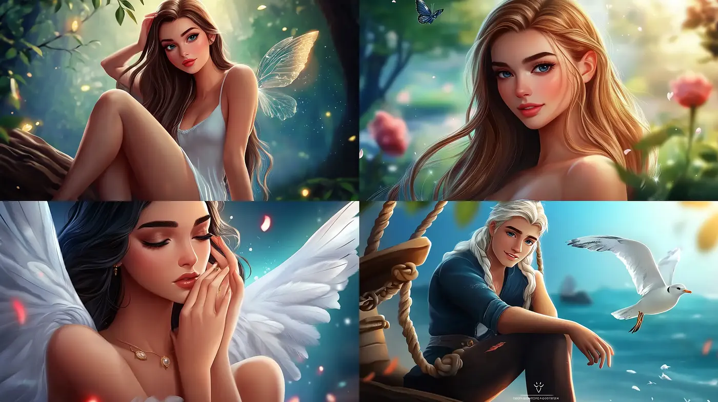 Ethereal Glow: Luminous Harmony in a Fantastical Realist Style - Midjourney sref style
