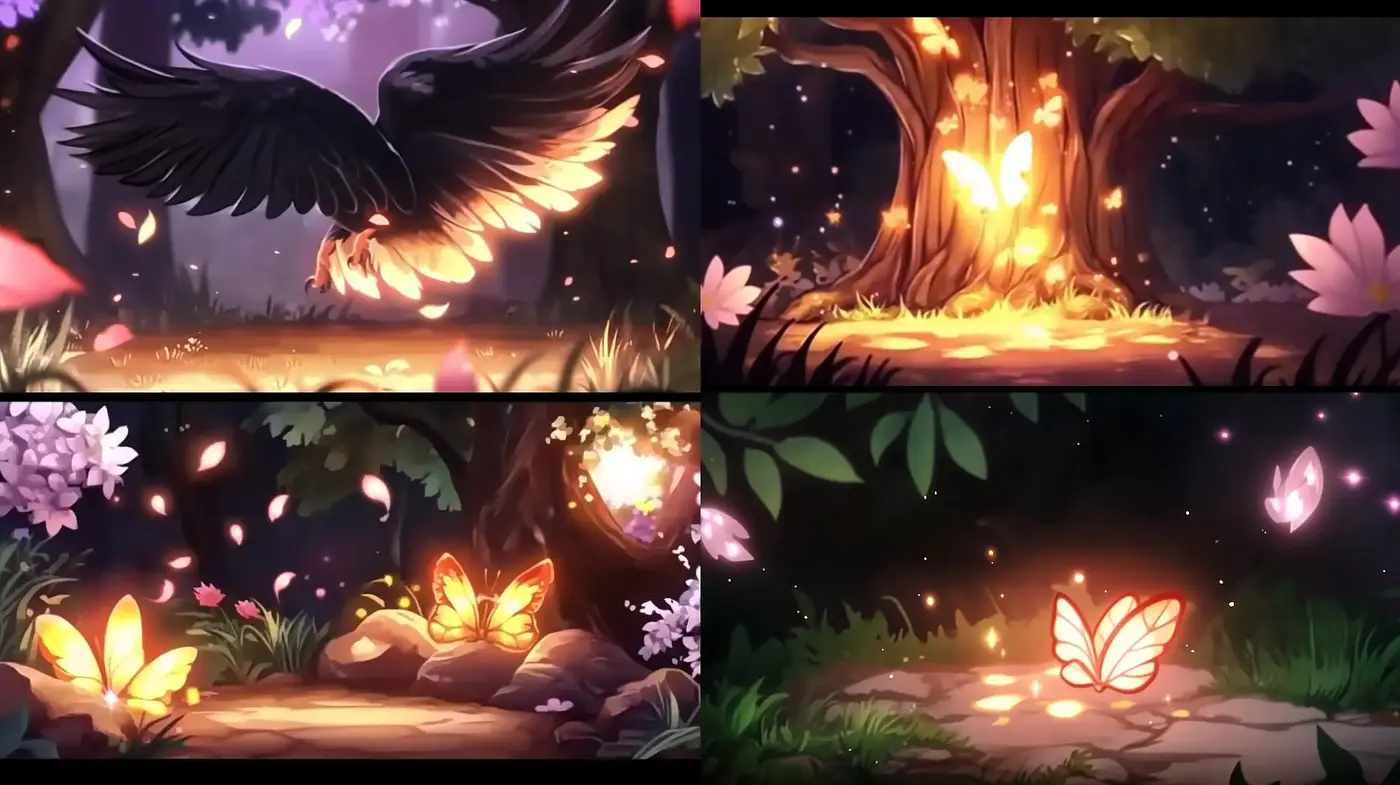 Enchanted Twilight: A Harmonious Blend of Magical Hues and Ethereal Light - Midjourney sref style