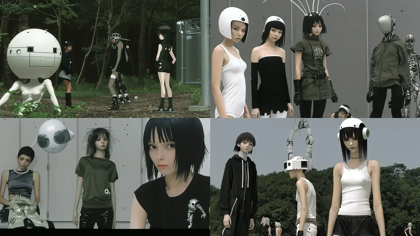 Futuristic Minimalist Aesthetic with Monochromatic Tendencies - Midjourney sref style