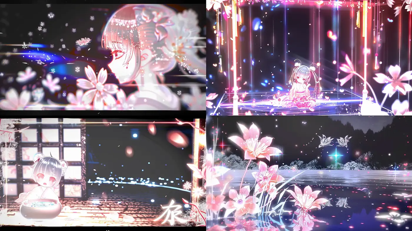 Ethereal Luminescence: A Dreamlike Anime-Inspired Visualization - Midjourney sref style