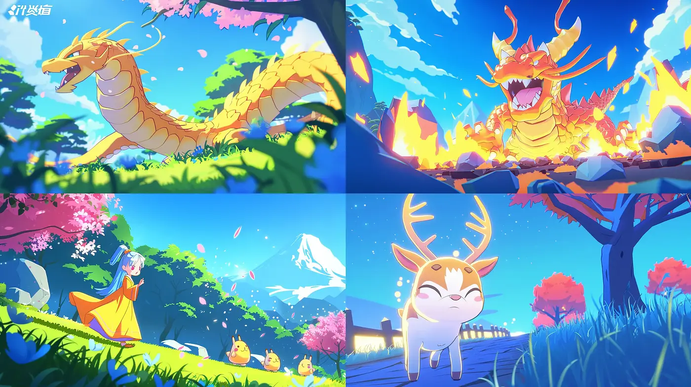 Vibrant Anime-Inspired Fusion with a Fantastical Twist - Midjourney sref style