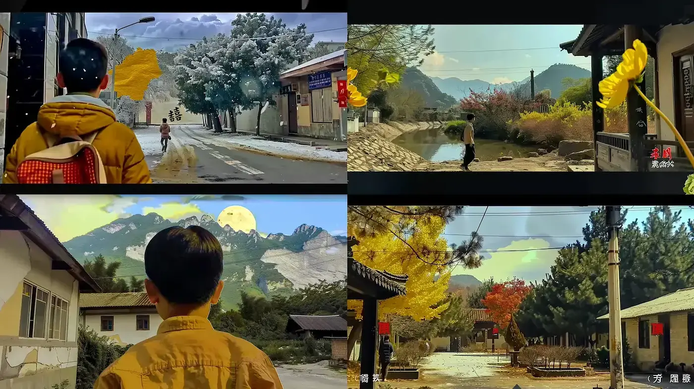 Vibrant Landscapes with a Playful Artistic Touch - Midjourney sref style