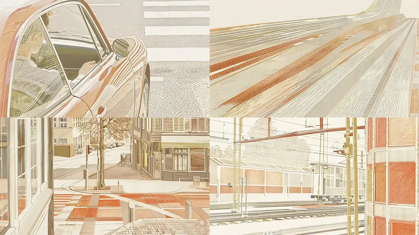 Stylized Illustrations with a Subtle Vintage Aesthetic - Midjourney sref style