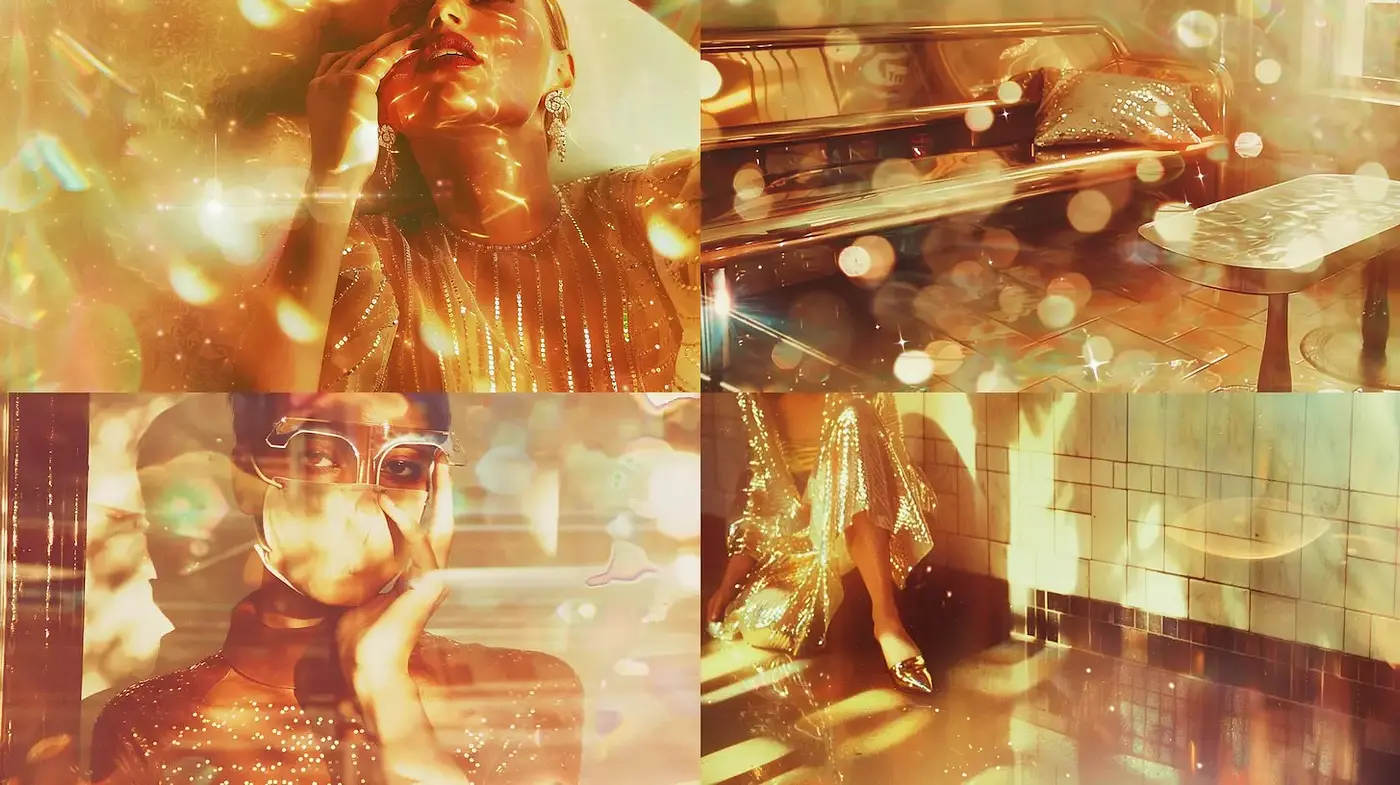 Illuminated Vintage Aesthetic with Ethereal Glimmer - Midjourney sref style